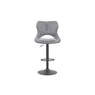Chaise de bar Mori tissu gris foncé