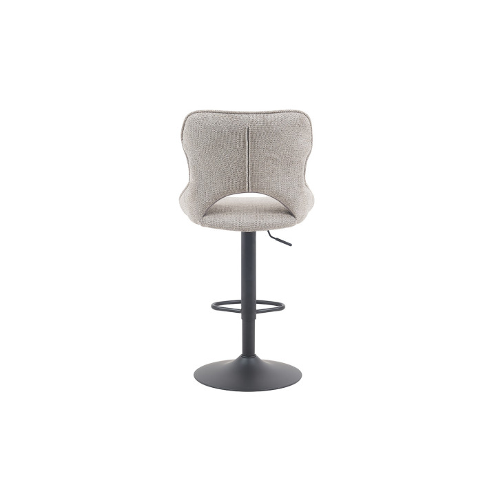 Chaise de bar Mori tissu gris clair