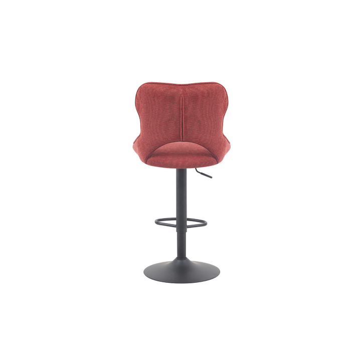 Chaise de bar Mori tissu rouge