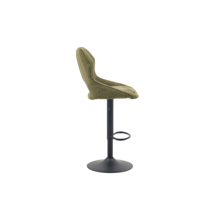 Chaise de bar Mori tissu vert