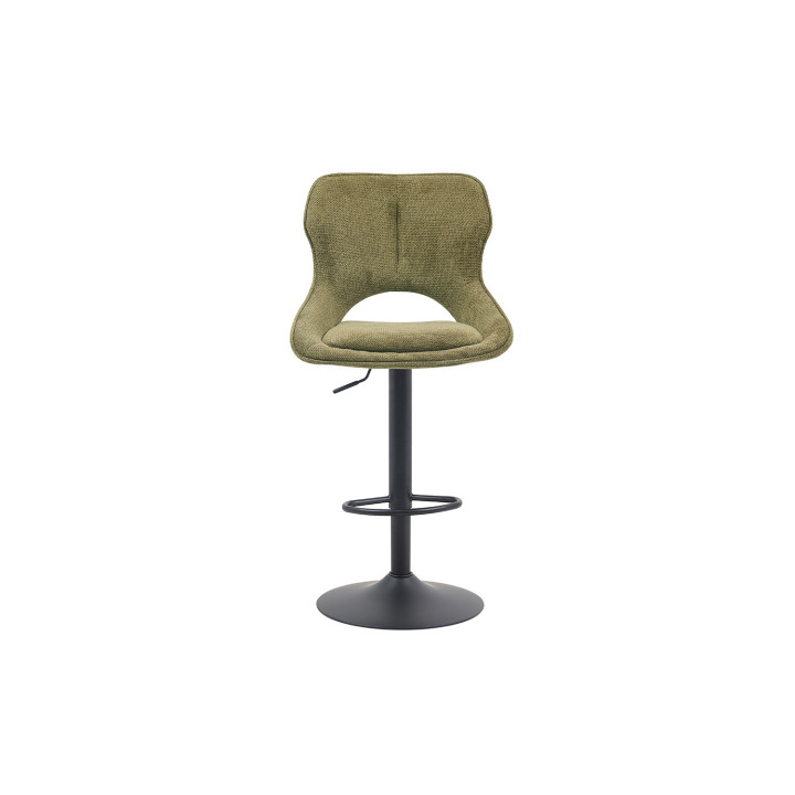 Chaise de bar Mori tissu vert