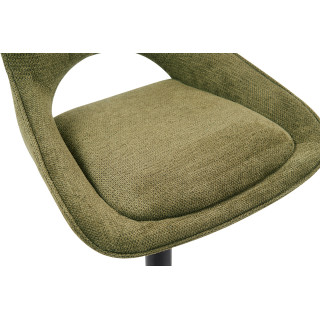 Chaise de bar Mori tissu vert