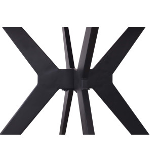 Table Appolo 110 cm pierre brillante gris