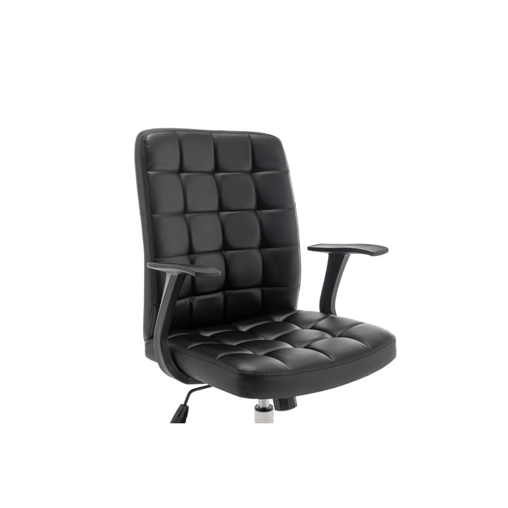 Chaise de bureau Luka Noir Pu