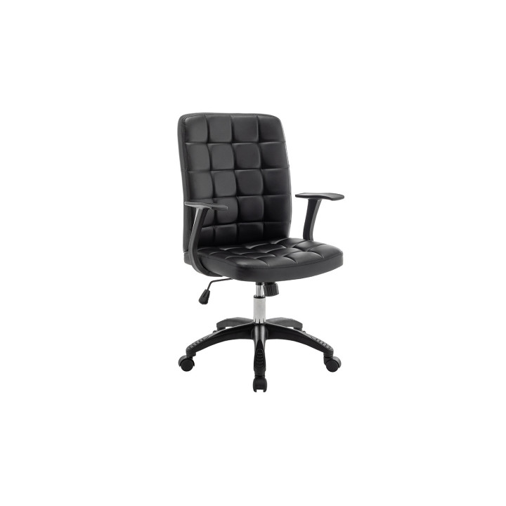 Chaise de bureau Luka Noir Pu