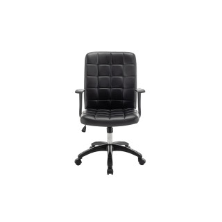 Chaise de bureau Luka Noir Pu