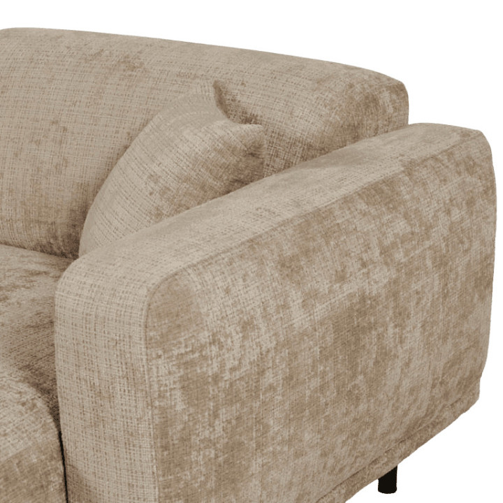 Canapé d'angle droit Balena beige