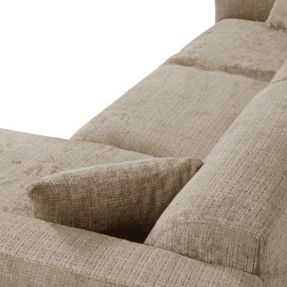 Canapé d'angle droit Balena beige