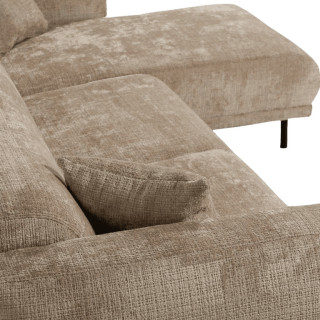 Canapé d'angle droit Balena beige
