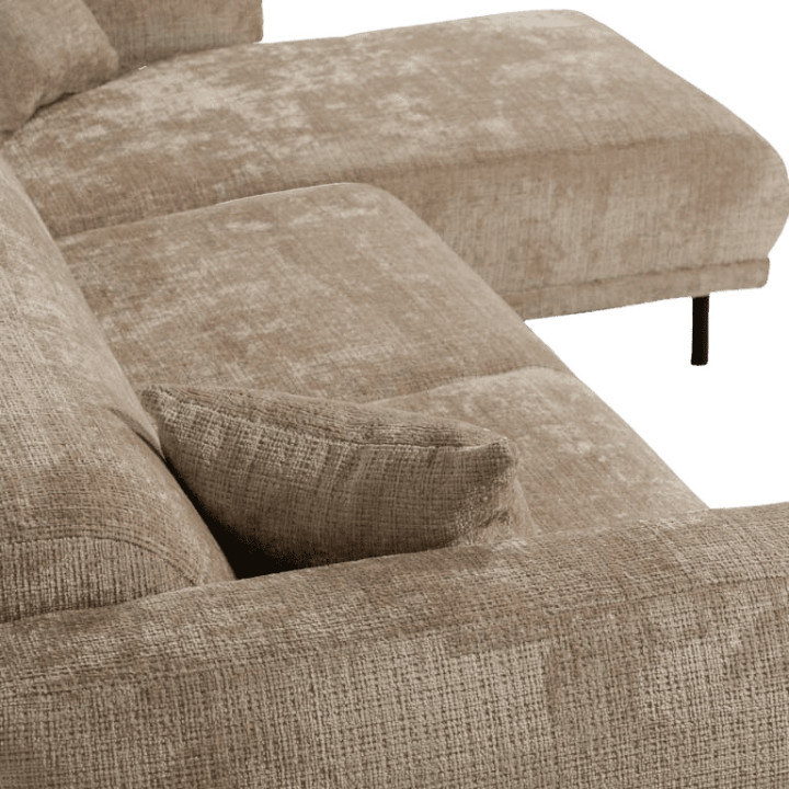 Canapé d'angle droit Balena beige