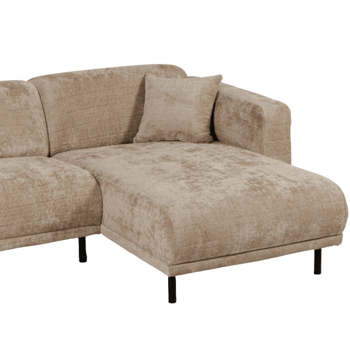 Canapé d'angle droit Balena beige