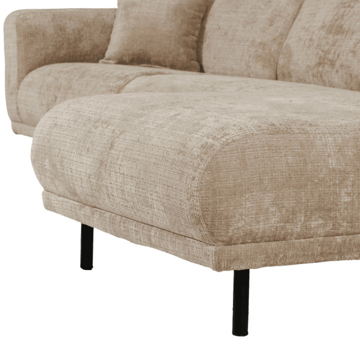 Canapé d'angle droit Balena beige