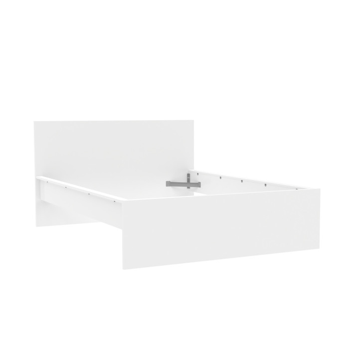 Lit 140 x 190 cm Mosaik blanc ( sur commande )