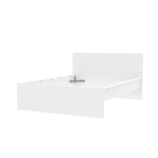 Lit 140 x 190 cm Mosaik blanc ( sur commande )