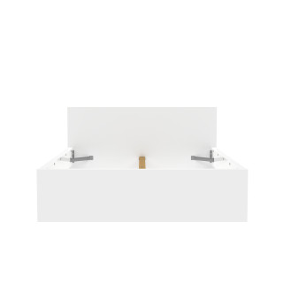 Lit 140 x 190 cm Mosaik blanc ( sur commande )