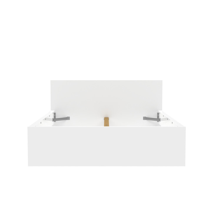 Lit 140 x 190 cm Mosaik blanc ( sur commande )