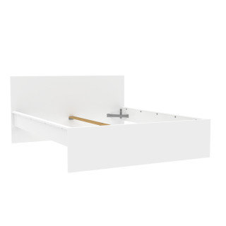 Lit 140 x 190 cm Mosaik blanc ( sur commande )