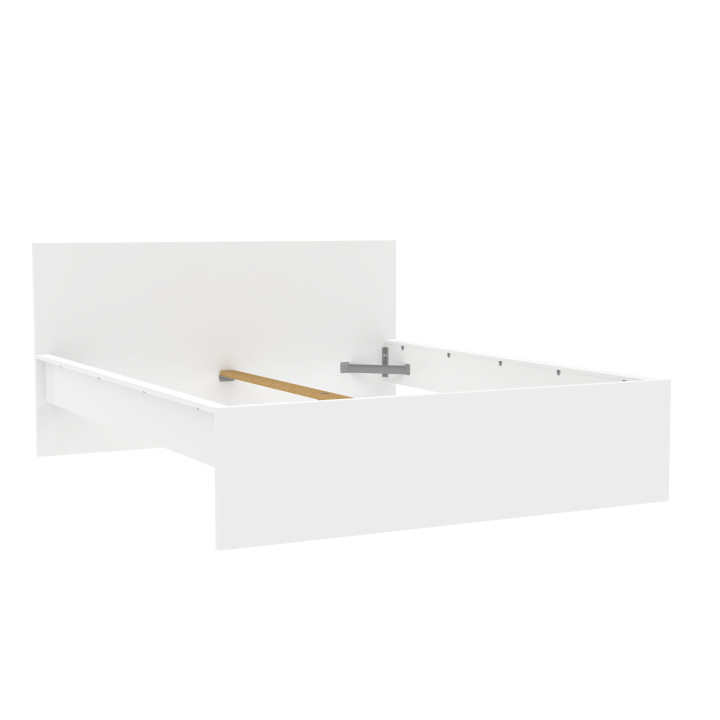 Lit 140 x 190 cm Mosaik blanc ( sur commande )