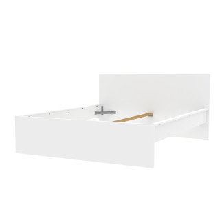 Lit 140 x 190 cm Mosaik blanc ( sur commande )