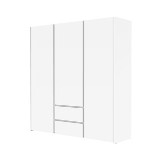 Armoire 3 portes, 2 tiroirs Mosaik blanc ( sur commande )