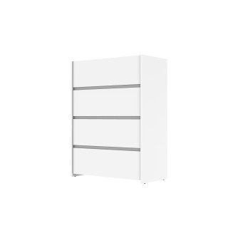Commode 4 tiroirs Mosaik blanc ( sur commande )
