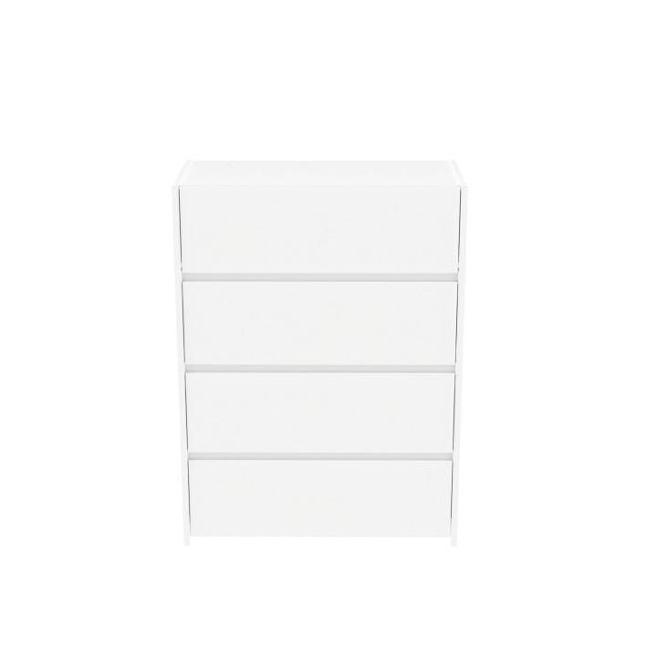 Commode 4 tiroirs Mosaik blanc ( sur commande )