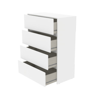 Commode 4 tiroirs Mosaik blanc ( sur commande )