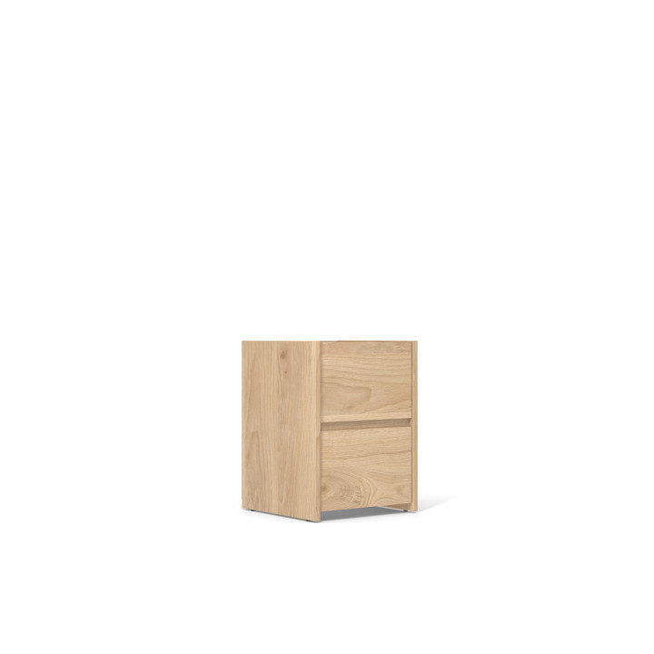Chevet 2 tiroirs Mosaik décor Hickory ( sur commande )