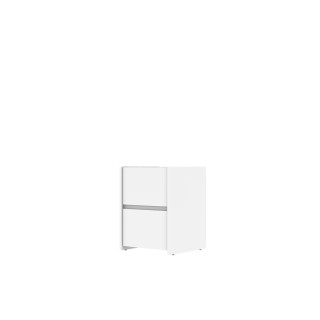 Chevet 2 tiroirs Mosaik blanc ( sur commande )