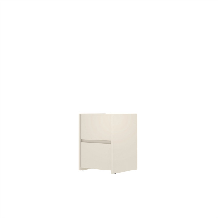 Chevet 2 tiroirs Mosaik blanc ( sur commande )