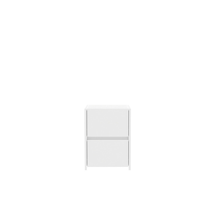 Chevet 2 tiroirs Mosaik blanc ( sur commande )