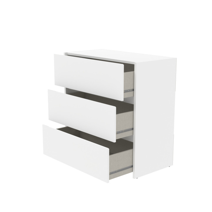Commode 3 tiroirs Mosaik Blanc ( sur commande )