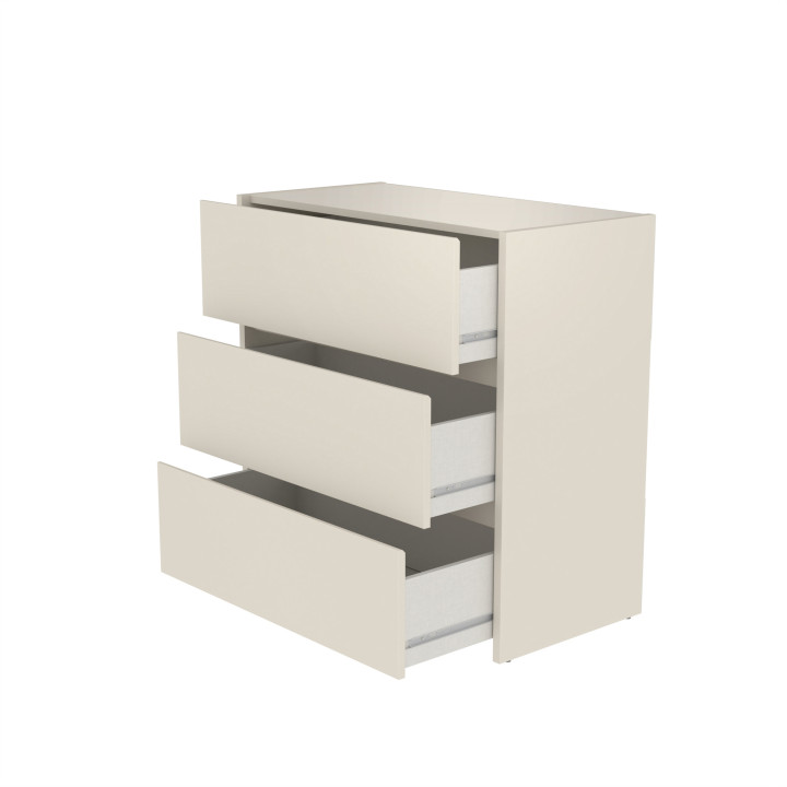 Commode 3 tiroirs Mosaik sable ( sur commande )