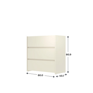 Commode 3 tiroirs Mosaik sable ( sur commande )