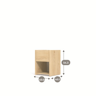 Chevet 1 tiroir Mosaik décor Hickory ( sur commande )