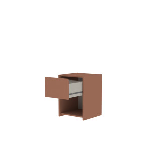 Chevet 1 tiroir Mosaik décor Terracota ( sur commande )