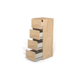 Chiffonier 4 tiroirs Mosaik Hickory ( sur commande )