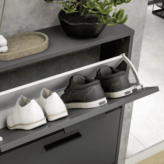 Meuble à chaussures SAM 6 abattants anthracite