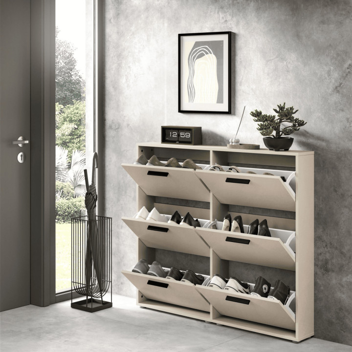 Meuble à chaussures SAM 6 abattants Kaschmir