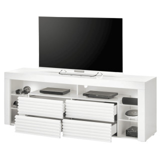 Meuble tv avec LED Goal blanc