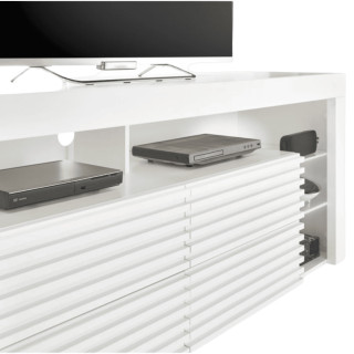 Meuble tv avec LED Goal blanc