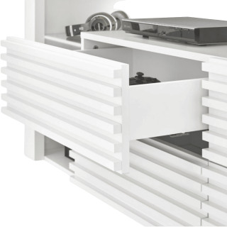 Meuble tv avec LED Goal blanc