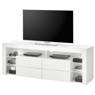 Meuble tv avec LED Goal blanc
