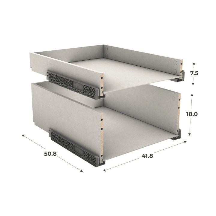 Kit 2 bloc tiroir Casa L 45 cm - P 56 cm