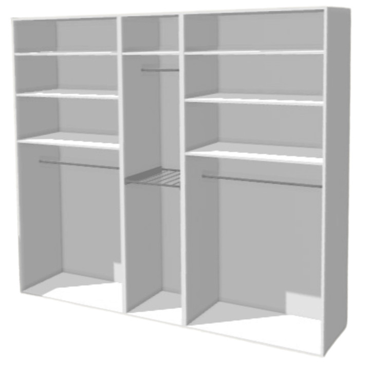 Casa - dressing 240 cm Blanc