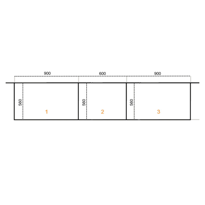 Casa - dressing 240 cm Chêne Hickory