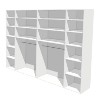 Casa - dressing 270 cm Blanc