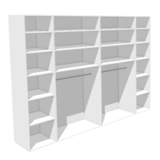Casa - dressing 270 cm Blanc