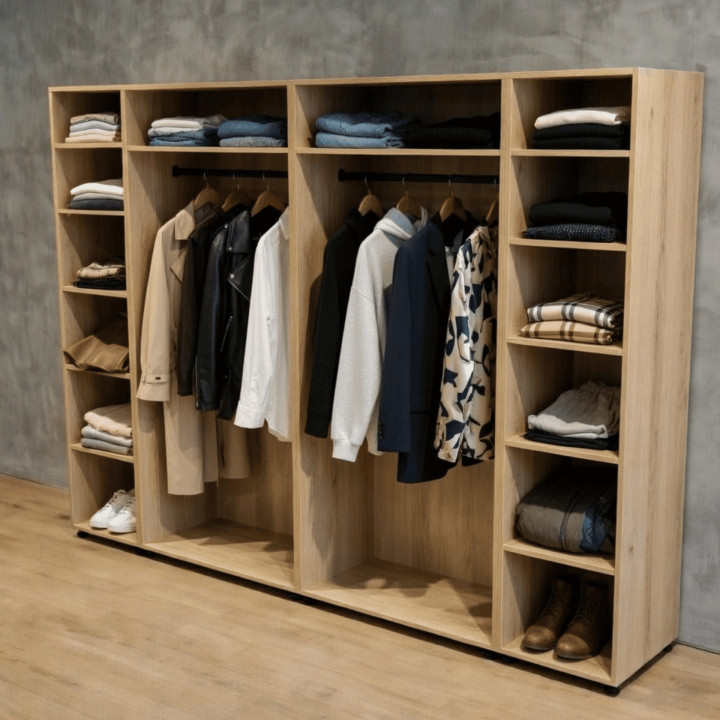 Casa - Dressing 270 cm chêne hickory