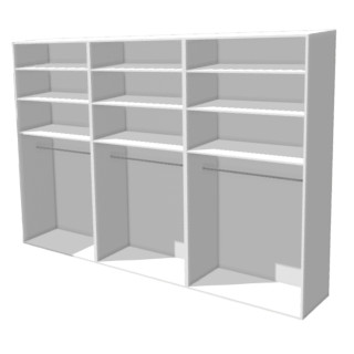 Casa 2 - dressing 270 cm blanc